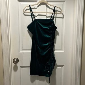 Emerald Green Velvet Bodycon Dress